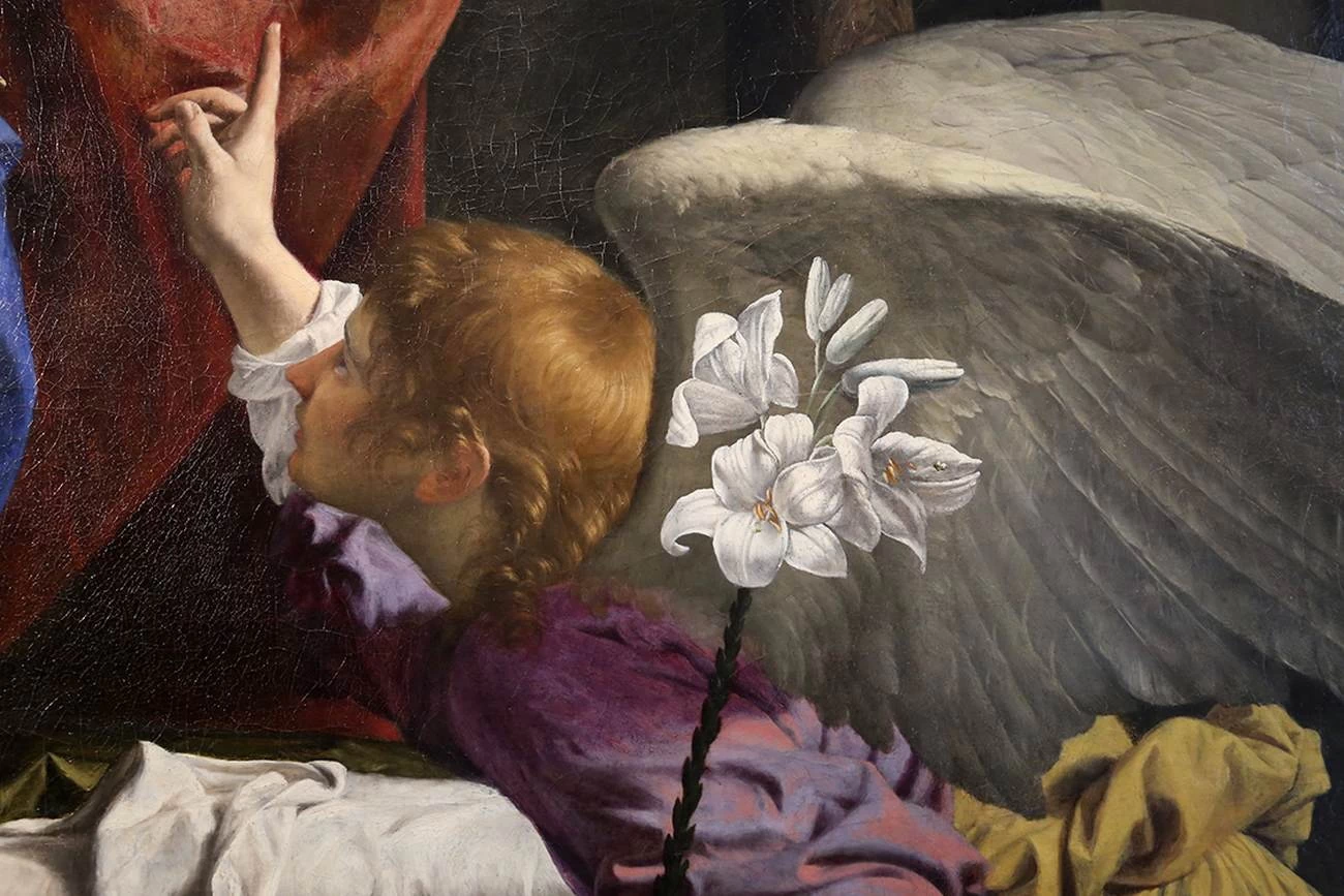 Annunciazione - Galleria Sabauda, Torino, dettaglio